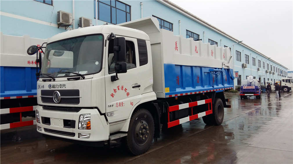 国六东风天锦 15方对接垃圾车
